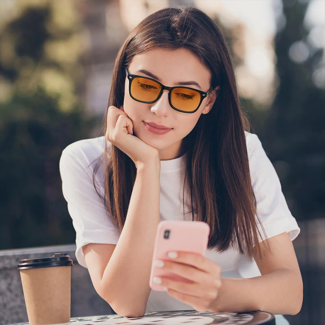 Lunette anti lumière bleue - Amber Noir