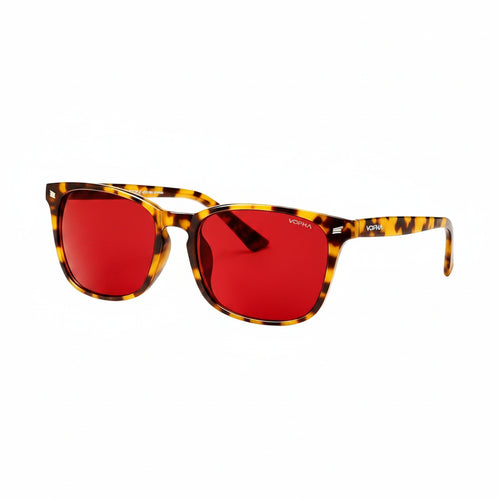 Lunette anti lumière bleue - Amber Rouge Tigré
