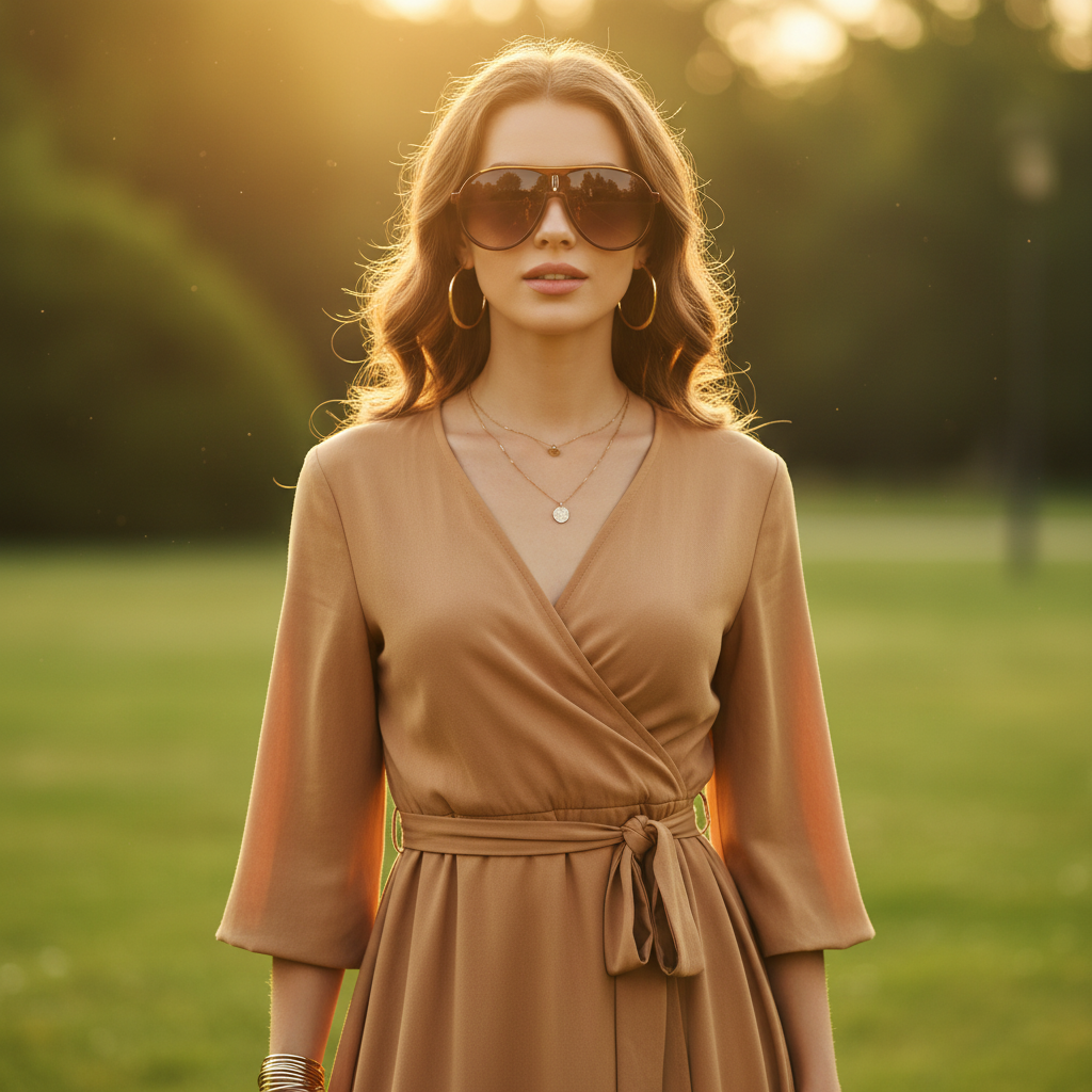 Lunette de soleil Femme - Aviara Marron