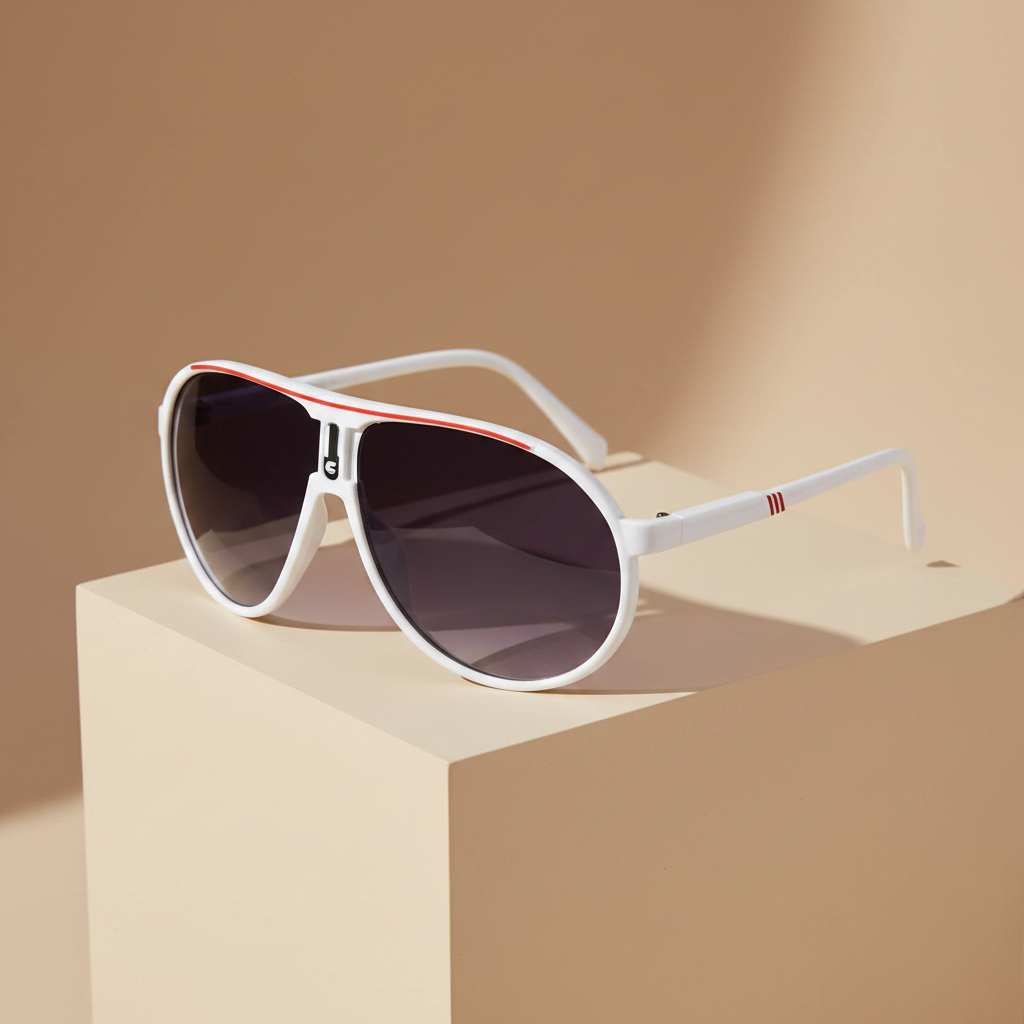 Lunette de soleil Femme - Aviara Rouge Blanc