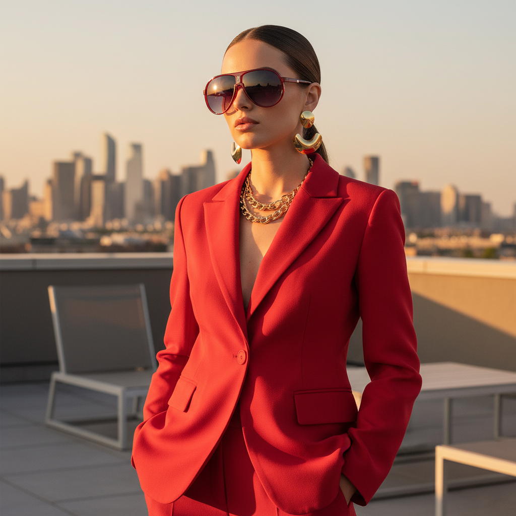 Lunette de soleil Femme - Aviara Rouge