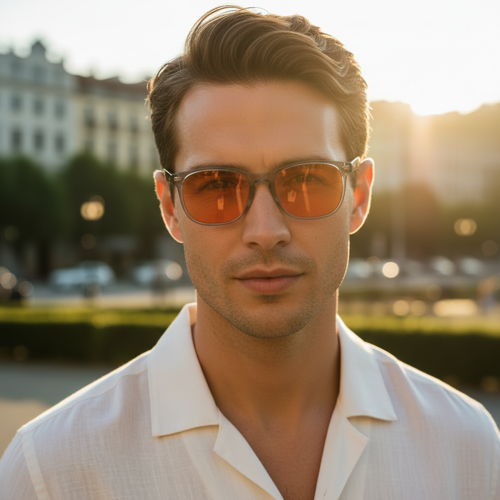 Lunette anti lumiere bleue - AmberClear Gray