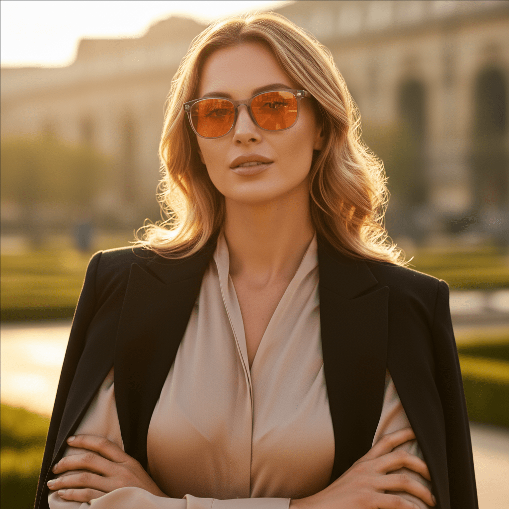 Lunette anti lumiere bleue - AmberClear Gray - Aura Vision