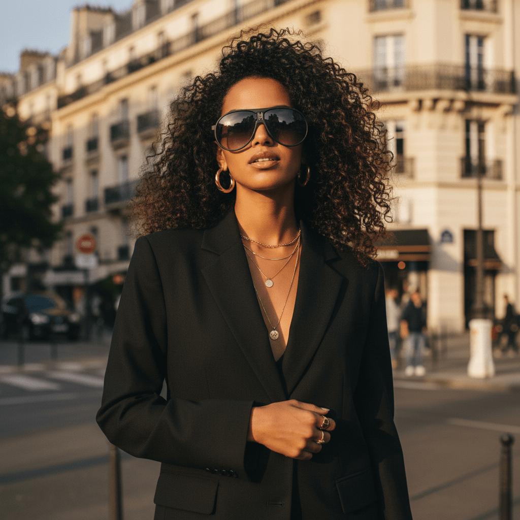 Lunette de soleil Femme - Aviara Noir - Aura Vision