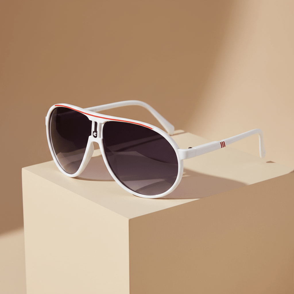 Lunette de soleil Femme - Aviara Rouge Blanc - Aura Vision