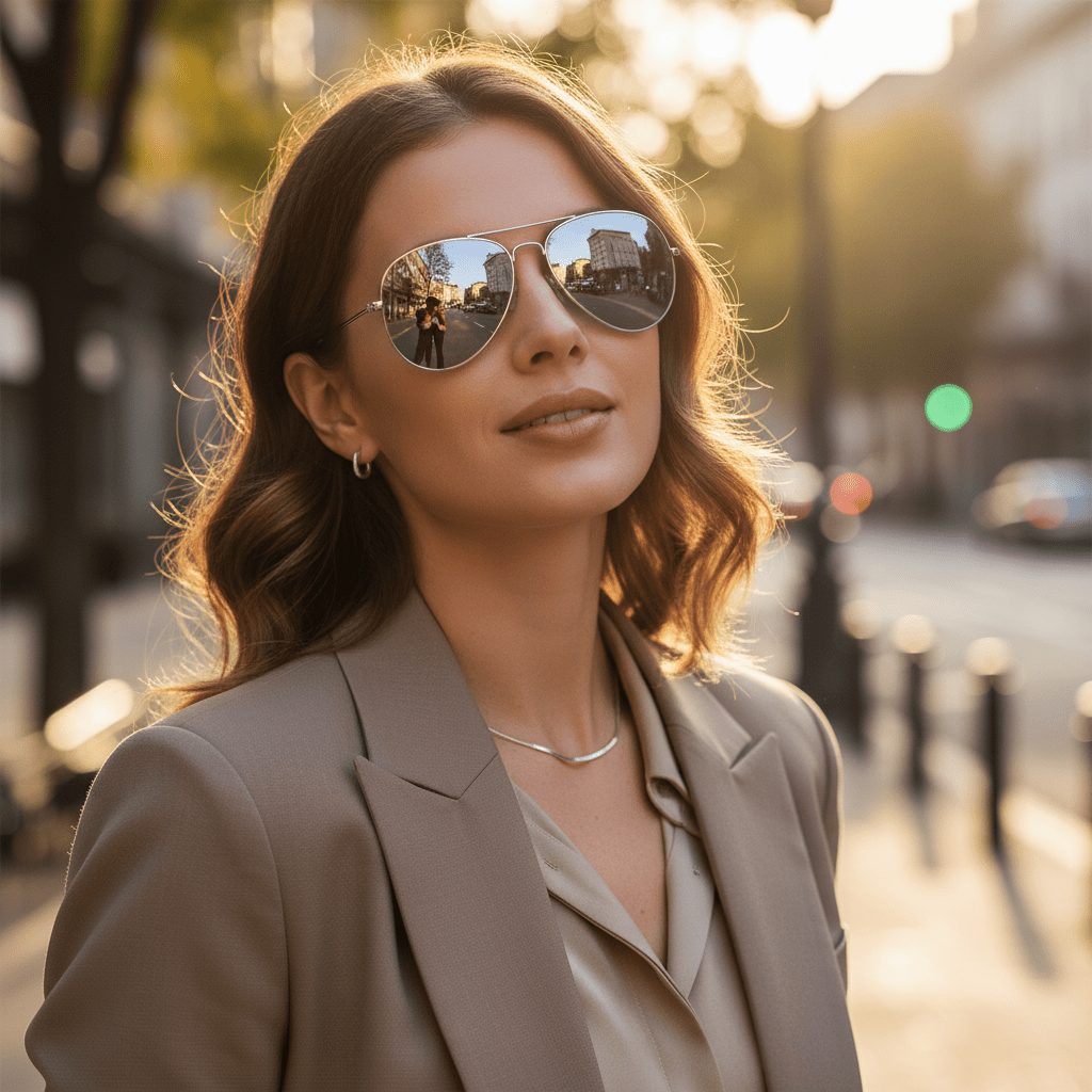 Lunette de soleil NightLens Argent - Aura Vision