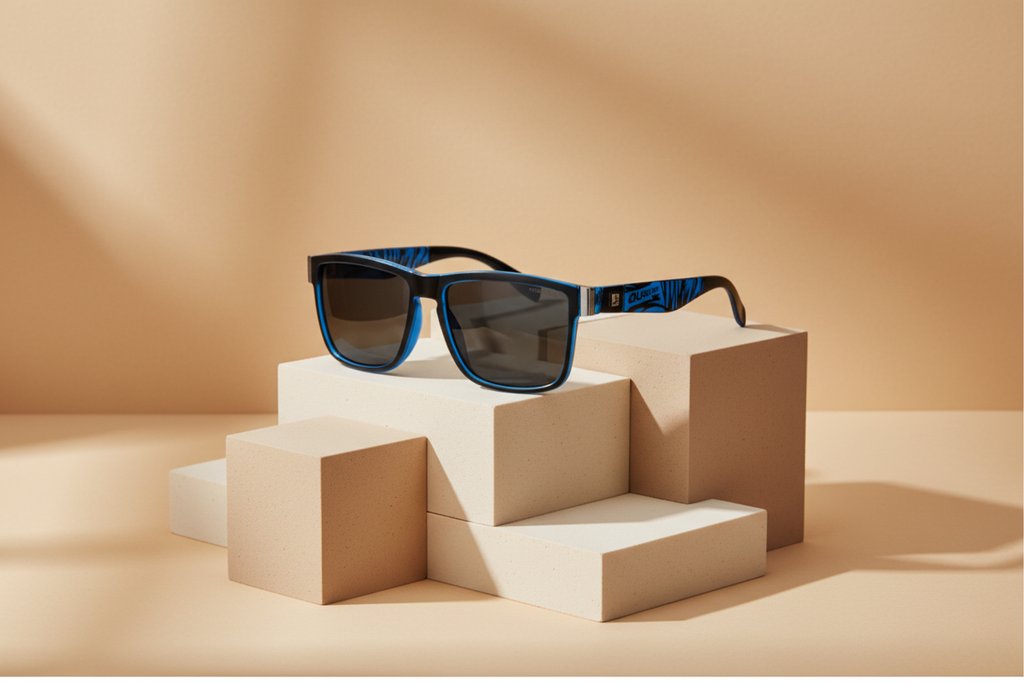 Lunettes de soleil SunRetro  bleue