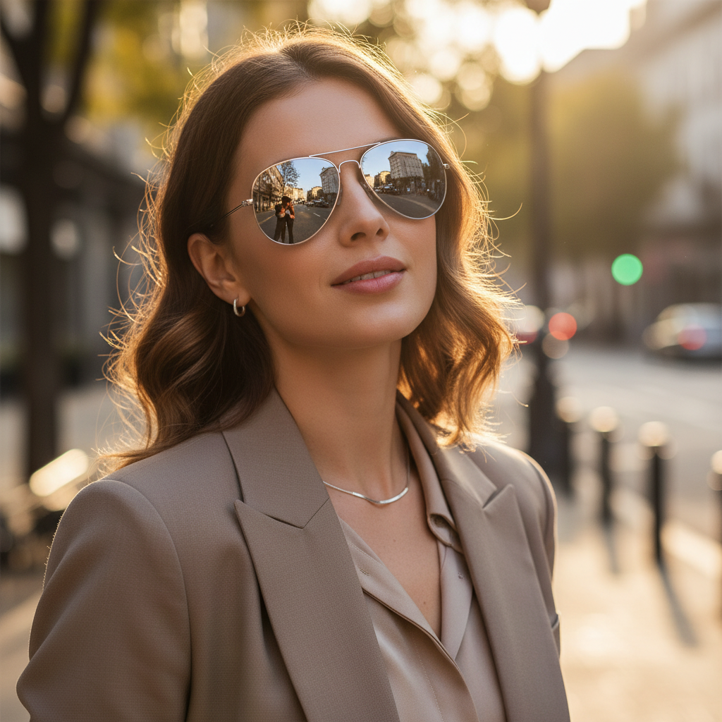Lunette de soleil NightLens Argent