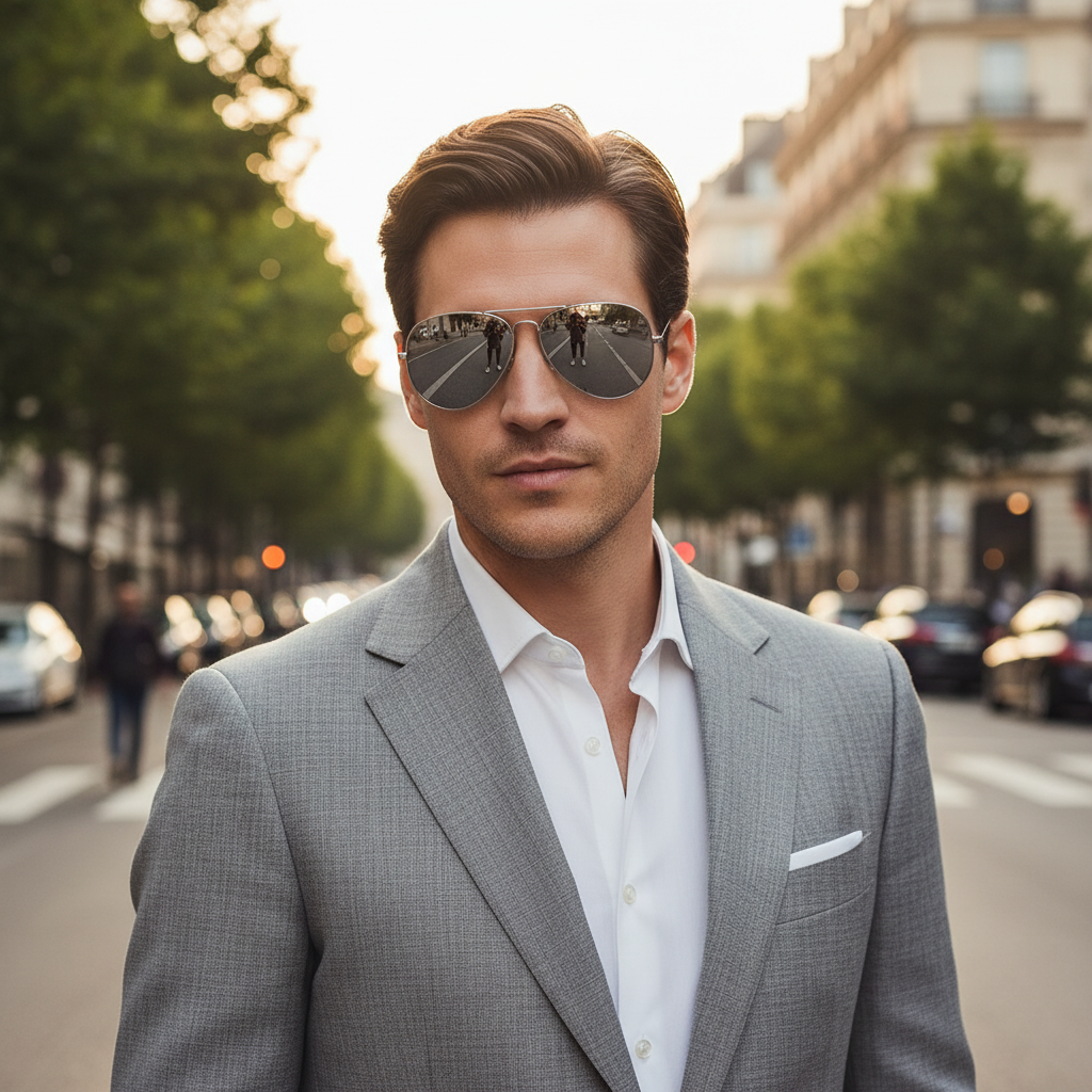 Lunette de soleil NightLens Argent