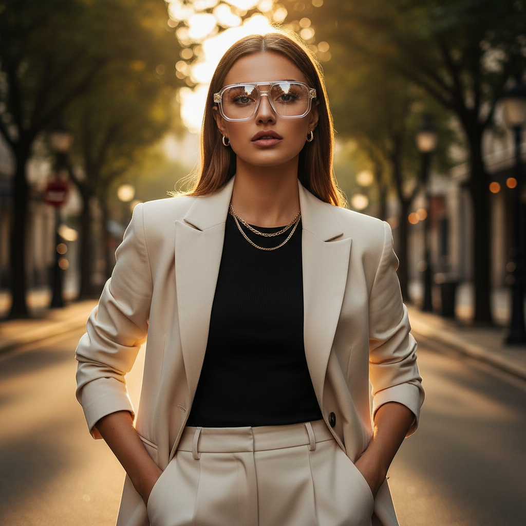 Lunette de soleil Optiva Transparent