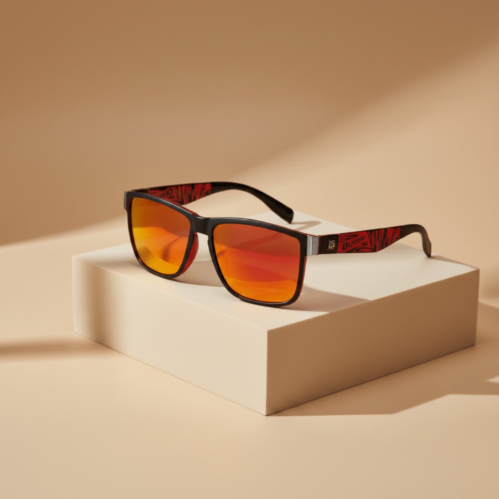 Lunettes de soleil SunRetro rouge