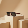 Lunettes de soleil SunRetro Red Black