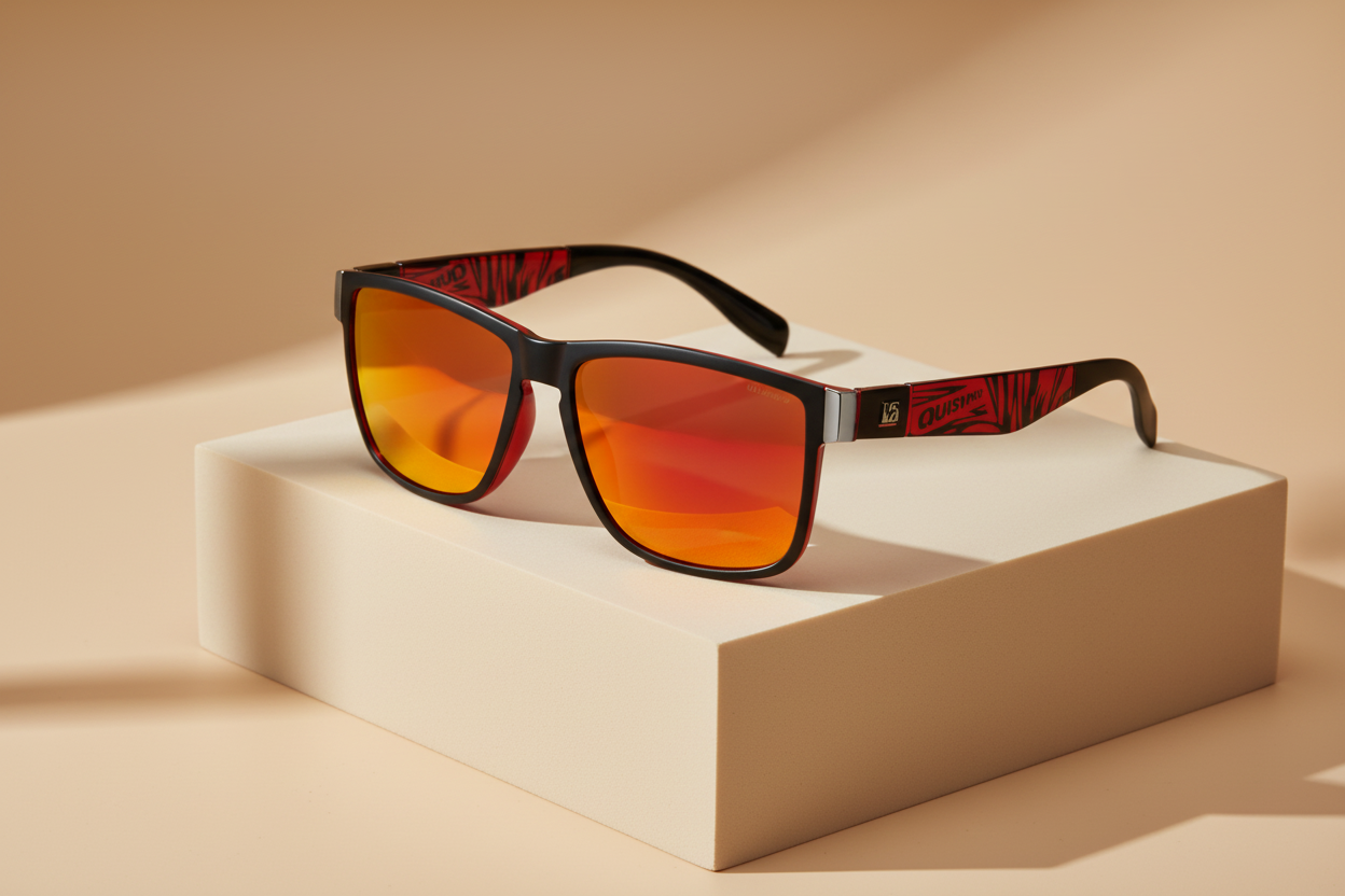 Lunettes de soleil SunRetro rouge
